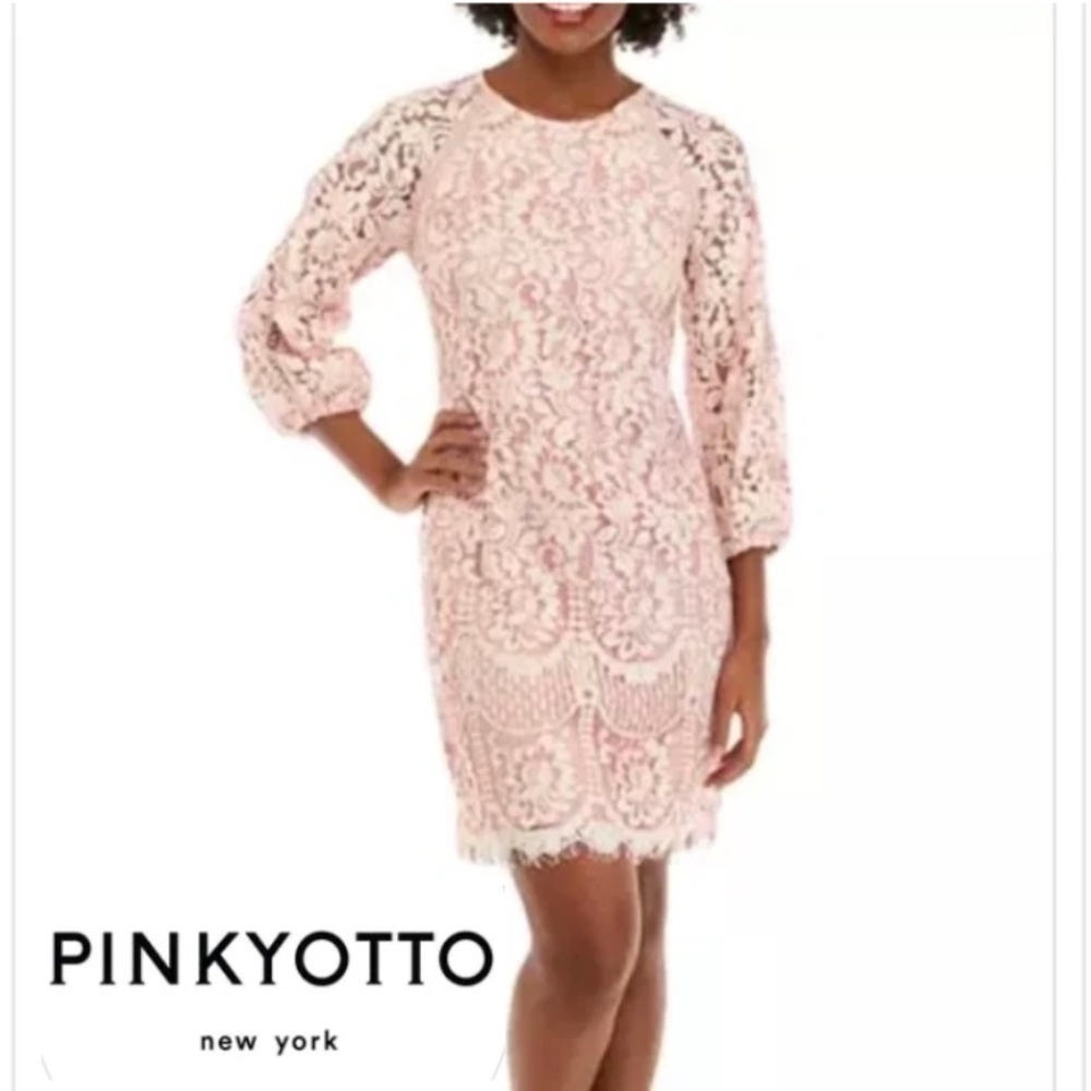 NEW Pinkyotto lace dress, small.  GD998